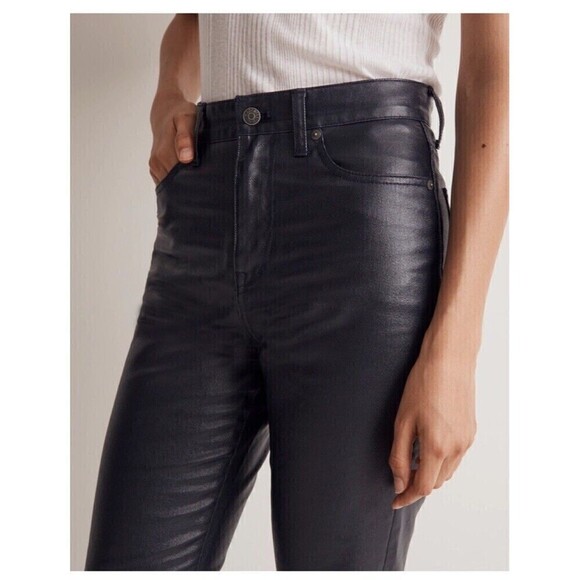 MADEWELL The '90s Straight Jean Size 24 Midnight Blue Foil NWT Rocker Band Retro - Picture 3 of 13